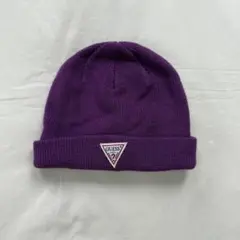 GUESS パープル ビーニー