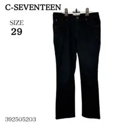 C-SEVENTEEN シーセブンティーン デニムパンツ ブラック サイズ29