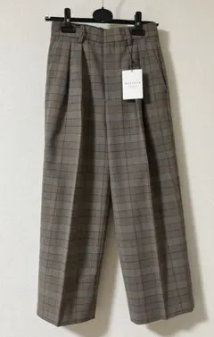 新品未使用　MACPHEE チェック柄 クロップド　パンツ