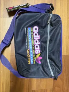 adidas original ショルダーバッグ 黒/紫
