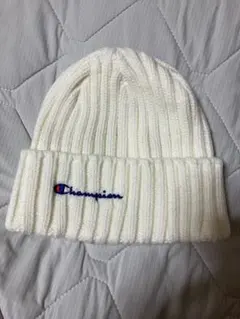 Champion ニット帽 ビーニー ホワイトのサムネイル