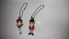 ルパン三世 &峰 不二子 ストラップセット（ボールチェーン付き）