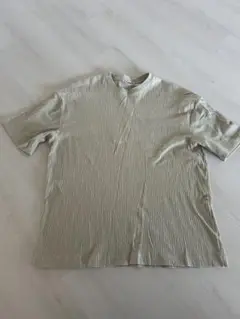 ZARA ストライプ Tシャツ Lサイズ ミントグリーン