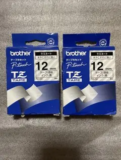 【新品】ブラザーのピータッチテープラミネート12㎜　2個セットのサムネイル