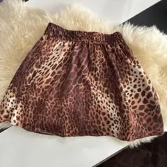 ヒョウ柄 ミニスカート