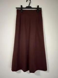 ブラウン ロング フレアスカートのサムネイル