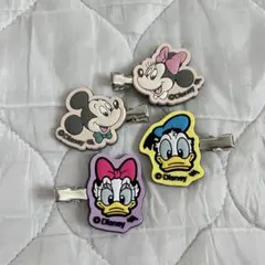Disney ヘアピン 4個セット ミッキー ミニー ドナルド デイジーのサムネイル