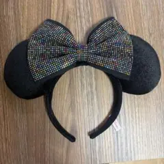 東京ディズニーリゾート　カチューシャ　ミニー　黒リボン