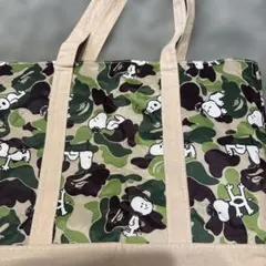 スヌーピートートバッグバッグリバーシブル裏表使えル送料税込