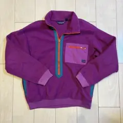 【本日限定】80s パタゴニア　スナップ　フリースハーフジップ　三角タグ　USA