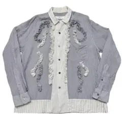 TOGA VIRILIS 21AW フリル開襟シャツ 44 トーガ ビリリースのサムネイル