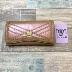 新品未使用　アナスイ　ANNASUI 長財布 がま口　エナメル ピンク