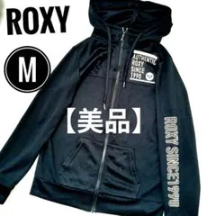 ❥ROXY❥ロキシーレディースメッシュジップフードジャケットパーカーMブラック