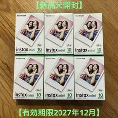 FUJIFILM instax mini インスタントフィルム 10枚入　6個
