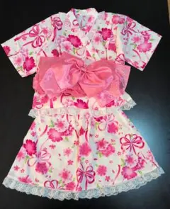 花柄浴衣　セパレート 120cm