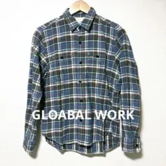 GLOABAL WORK グローバルワーク　長袖　シャツ　ブラウス　メンズ　古着
