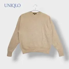 □UNIQLO ユニクロ＊ Mサイズ トップス ニット セーター ウール 長袖