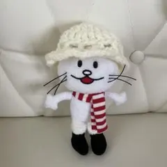 ハンドメイド　ニコル　BUMP ぬいぐるみ用　手編み　バケットハット　アイボリー