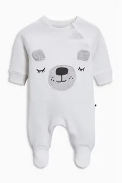 【next】くまさん　長袖　ロンパース