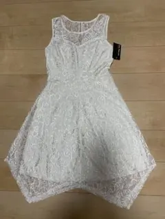 新品 Mサイズ ノースリーブ ドレス レース パーティー 結婚式 二次会のサムネイル