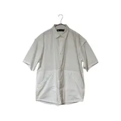 24SS ×GU ジップポケットシャツ オーバーサイズ半袖シャツ コラボ.