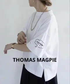 トーマスマグパイ刺繍 半袖Tシャツ THOMAS MAGPIEのサムネイル