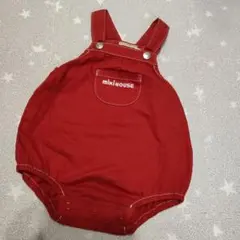 美品　ミキハウス　赤　だるまオール