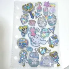 水色シール帳 シナモロール サンリオ マジカルボンボン パワパフ おすそ分け