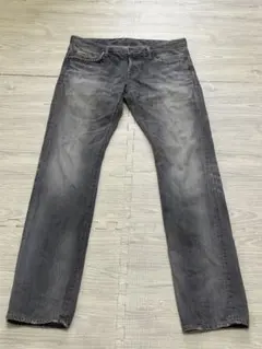 Y2K✨ヒステリックグラマー ダメージ加工 デニム スタッズ ブラック 34 Y2K✨ヒステリックグラマー ダメージ加工 デニム スタッズ ブラック 34