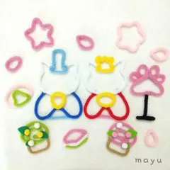 ウールレター　ひなまつり(ねこバージョン)　お昼寝アート　ひな祭り　飾り