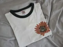CHILI CHILI フラワー プリント リンガーTシャツ LARGE