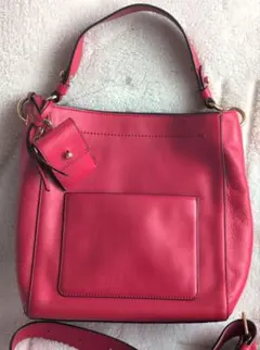 COACH ウィロウ バケット 2WAY レザー ピンク - メルカリ