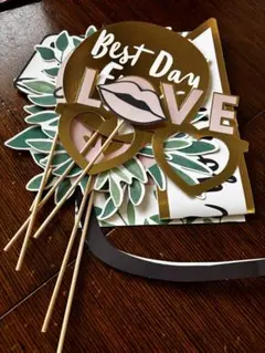 結婚式　前撮り　写真　フォトプロップス　セット