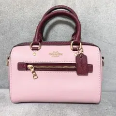 COACH コントラスト トリム ミニ ローワン クロスボディサッチェル2way