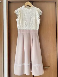 レッセパッセ レースノースリーブドッキングワンピース 上品 春 夏