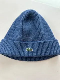 お値下げ中　LACOSTE ネイビー ビーニー ニット帽