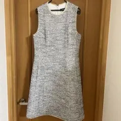 セオリー　ツイードノースリーワンピース　M 美品