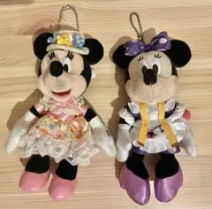 ミニーマウス ぬいぐるみ キーチェーン付き
