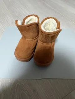 子供用ブラウンファーブーツ