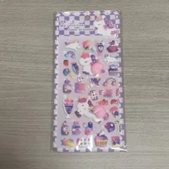 【新品】ぷっくりおしりシールユニコーン 立体シール