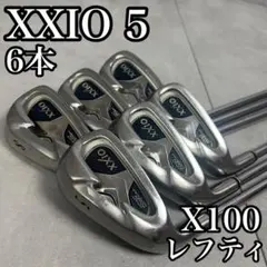 レフティ　ゼクシオ　5代目　メンズゴルフアイアン6本セット スチール X100のサムネイル