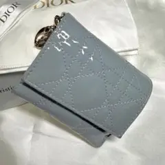 Dior エナメル 三つ折り財布