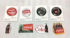 タイトーくじ　コカコーラ　F賞　缶バッジ＆ステッカーセット　4点セット