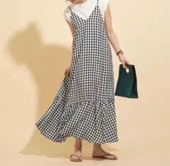 ユナイテッドアローズ　ギンガムチェックワンピース