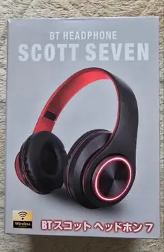 ワイヤレスヘッドホン BTスコットヘッドホン 黒色 セール