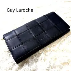 GuyLaroche ギラロッシュ 長財布 本革 ブラック レザー カセット