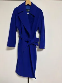 LOUNIE ウール　ロングコート 青