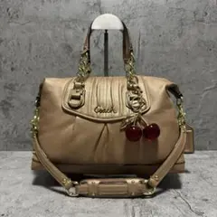 COACH Y2K Ashley Leather Chain BostonBag