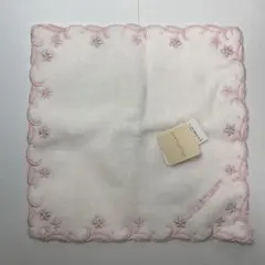 JILLSTUART 刺繍ハンカチ ピンク