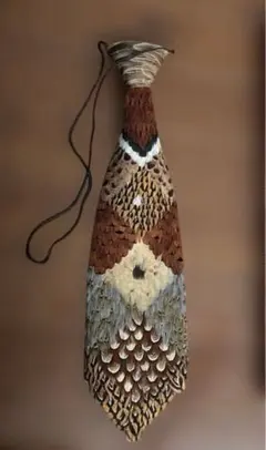 ネクタイ high class pheasant neck tie 韓国土産キジ